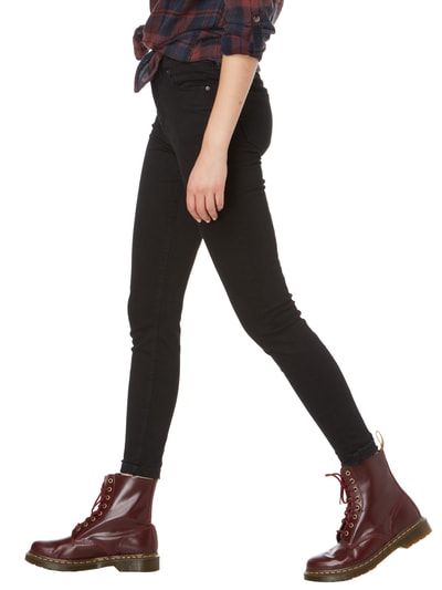 Review Coloured High Waist Skinny Fit Jeans Black 5