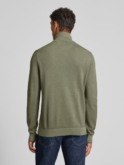 Lerros Gebreide pullover met schipperskraag Olijfgroen - 5