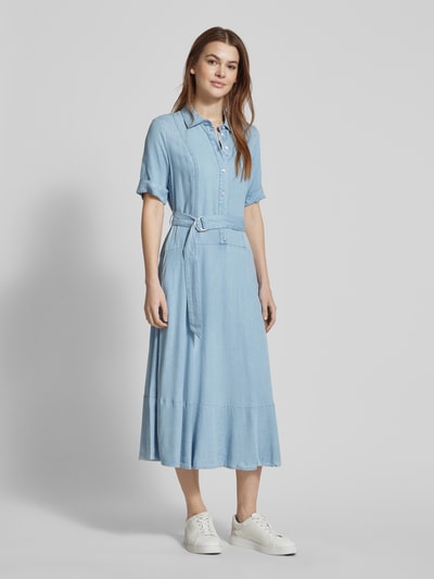 DKNY Midikleid in Denim-Optik Hellblau 1