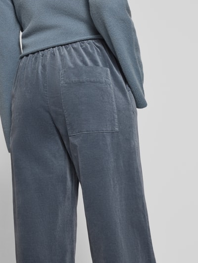 Marc O'Polo Spodnie z szeroką nogawką z mieszanki bawełny Szaroniebieski 3