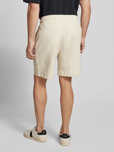 BOSS Regular Fit Bermudas mit Gesäßtasche Modell 'Leoni' Offwhite 5