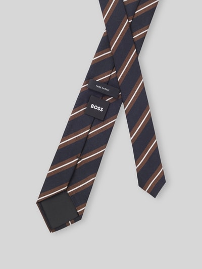 BOSS Krawatte aus Seiden-Mix Modell 'H-Tie 7,5 CM-262' Dunkelbraun 2