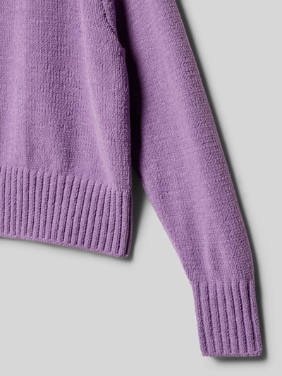 s.Oliver RED LABEL Regular Fit Strickpullover mit Raglanärmeln Lavender 2