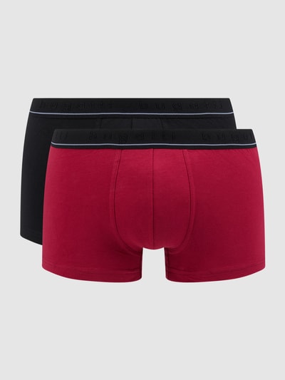 bugatti Trunks mit Stretch-Anteil im 2er-Pack Modell 'Paris' Rot 1