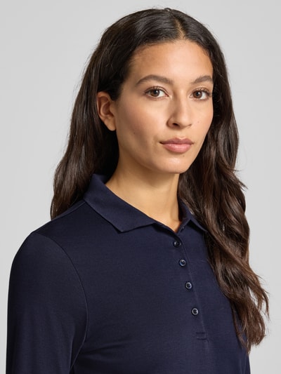 Christian Berg Woman Regular fit poloshirt met knoopsluiting Donkerblauw - 3