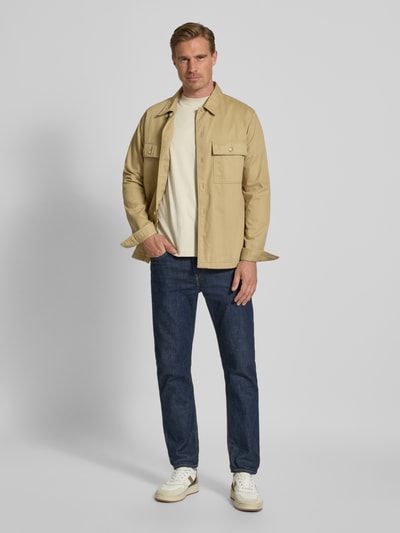 MCNEAL Loose Fit T-Shirt mit Rundhalsausschnitt Sand 1