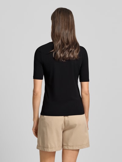 s.Oliver RED LABEL Regular fit T-shirt van katoenmix Zwart - 5