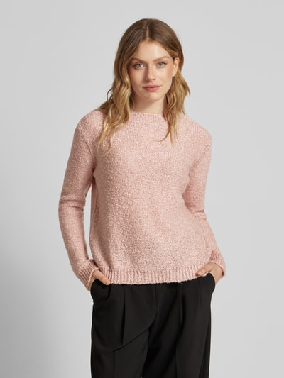 More & More Gebreide pullover met ribboorden Rosé - 4