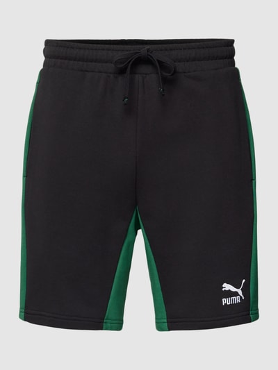 PUMA PERFORMANCE Shorts in Two-Tone-Machart Modell 'CLASSICS' Black 1