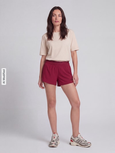 Under Armour regular fit sportshorts met elastische band Lichtrood - 1