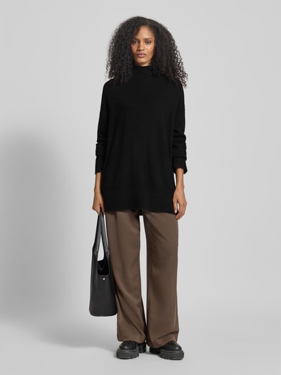 VERO MODA Relaxed Fit Rollkragenpullover mit Woll-Anteil Modell 'AQUARIUS' Black 1