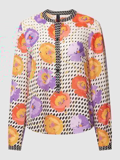 Marc Cain Blouse met all-over motief Roze - 2