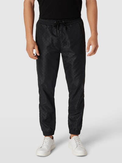 JOOP! Collection Trackpants mit Allover-Muster Modell 'Shayne' Black 4