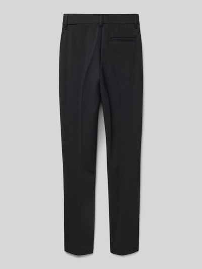 Calvin Klein Jeans Tailored fit broek van viscosemix met bandplooien, model 'PUNTO' Zwart - 3