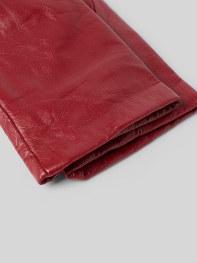 FI.NE Handschuhe in Leder-Optik Dunkelrot 2