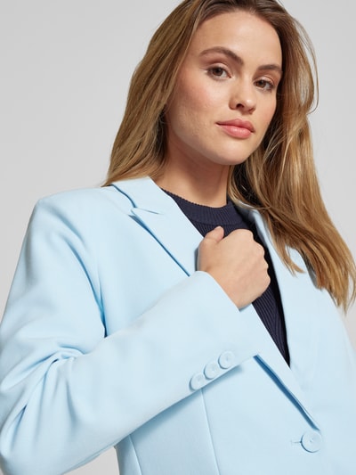 YAS Regular Fit Blazer mit Pattentaschen Modell 'LIKKA' Hellblau 3