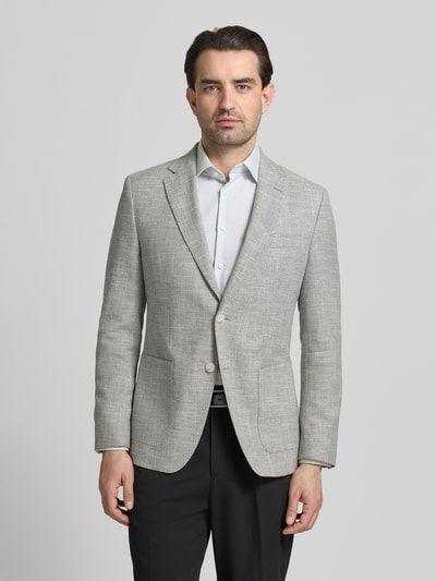 BOSS Regular Fit Sakko aus Baumwoll-Viskose-Mix mit Leinen-Anteil Modell 'HUTSON' Mint 4