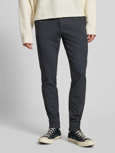 ONLY & SONS Slim Fit Chino aus Viskose-Mix Modell 'MARK' Dunkelblau 4