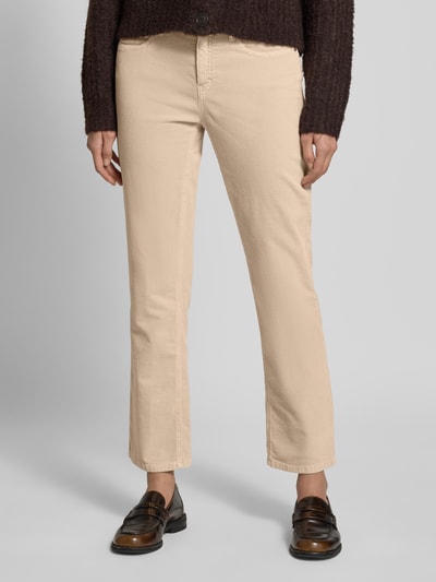OPUS PANTS Flared fit corduroy broek in 5-pocketmodel, model 'Enja' Zand - 4