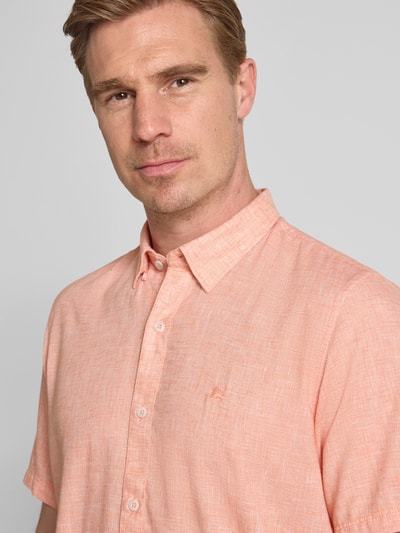 Lerros Freizeithemd mit Knopfleiste Orange 3
