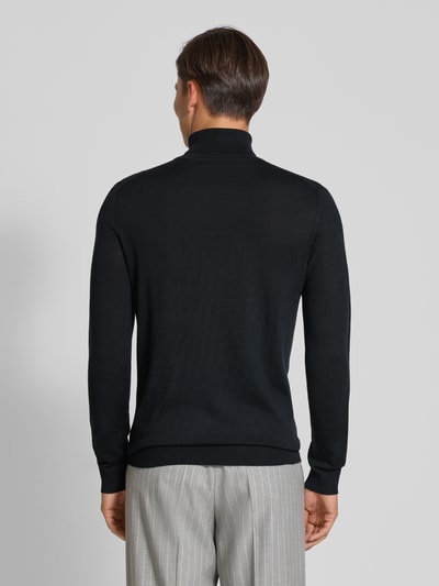 Christian Berg Men Pullover aus Merino-Mix mit Rollkragen Black 5
