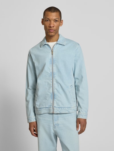 ARMEDANGELS Relaxed Fit Jeansjacke aus reiner Baumwolle Modell 'HARRINGTON' Hellblau 4