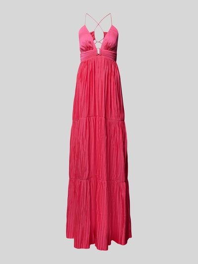 Bash Maxikleid mit Plisseefalten Modell 'WASTA' Pink 1