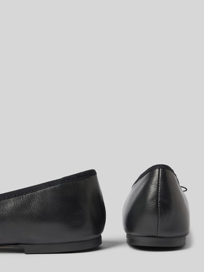 INUOVO Ballerinas aus Leder mit Schleifendetail Black 2