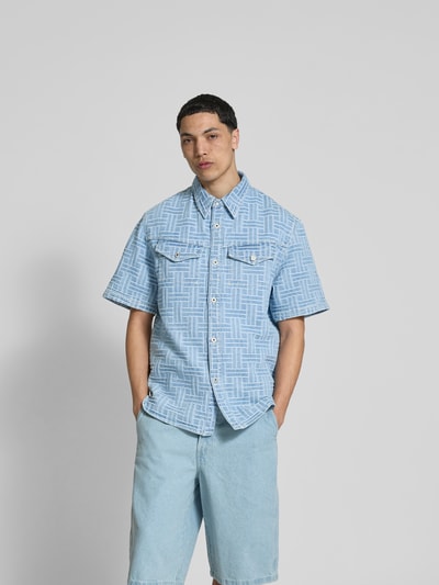 Kenzo Freizeithemd mit Knopfleiste Hellblau 4