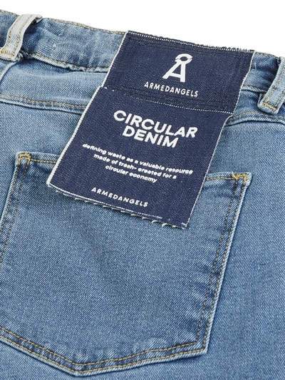 Armedangels Korte jeans met stretch, model 'Fjellaa' Lichtblauw - 5