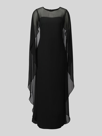 Lauren Ralph Lauren Fließendes Abendkleid mit Cape-Detail Black 2