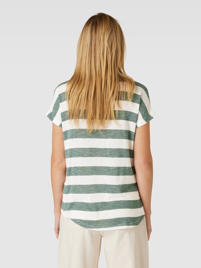 Vero Moda T-shirt met streepmotief Rietgroen - 5