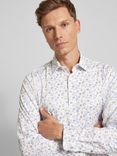 Jake*s Koszula biznesowa o kroju slim fit z kołnierzykiem typu kent Biały 3