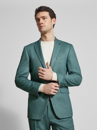 ROY ROBSON Slim Fit Anzug mit Reverskragen und Bügelfalte Gruen 3