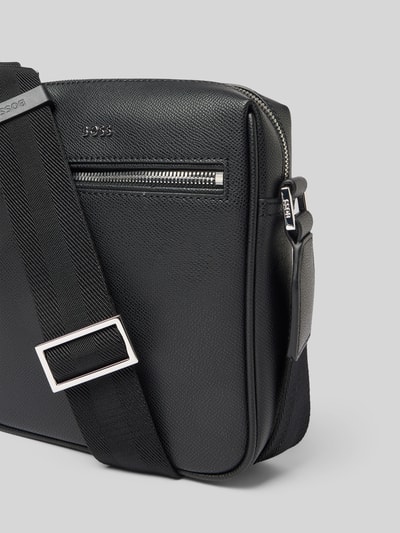 BOSS Reporter-Tasche aus genarbtem Leder Modell 'DAXTER_NS zip' Black 3