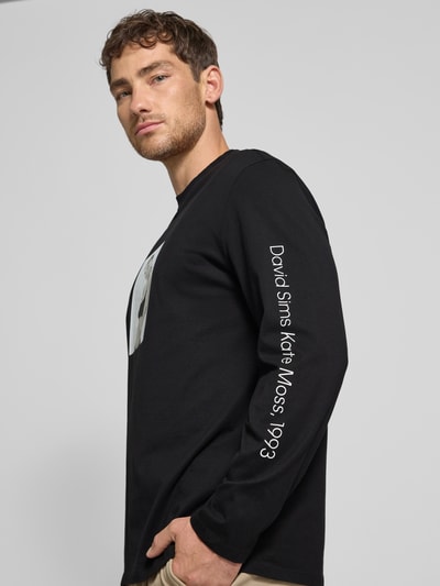 CK Calvin Klein Shirt met lange mouwen en motiefprint Zwart - 3