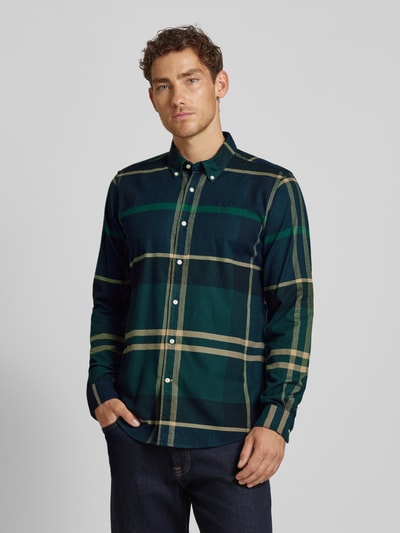 Barbour Tailored Fit Freizeithemd mit Button-Down-Kragen Modell 'Iceloch' Gruen 4