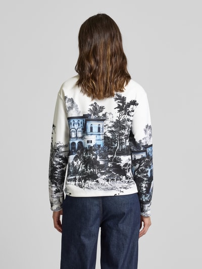 monari Sweatshirt met tunnelkoord Offwhite - 5