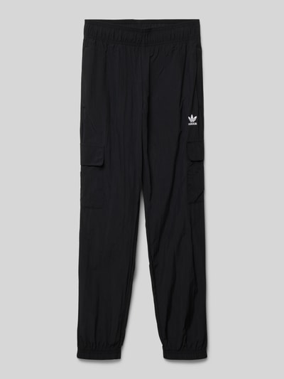 adidas Originals Relaxed Fit Cargohose mit Label-Stitching Black 1