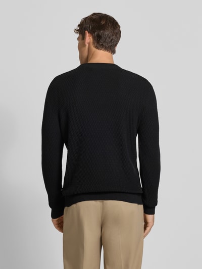 Jack & Jones Premium Strickpullover mit Rundhalsausschnitt Modell 'REAGAN' Black 5