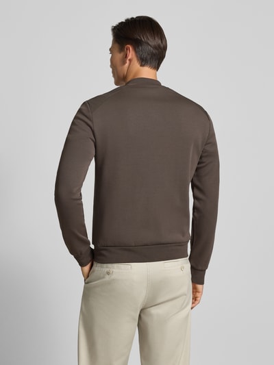 Antony Morato Slim fit sweatjack met viscose, model 'Neuter' Olijfgroen - 5