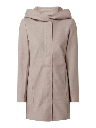 Vero Moda Mantel mit Kapuze Modell 'Dafnedora' Beige Melange 2