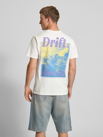 Only & Sons Regular fit T-shirt van puur katoen, model 'KYE' Wit - 5