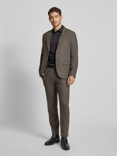 Jack & Jones Premium Slim fit vrijetijdsoverhemd met kentkraag, model 'CARDIFF' Zwart - 1