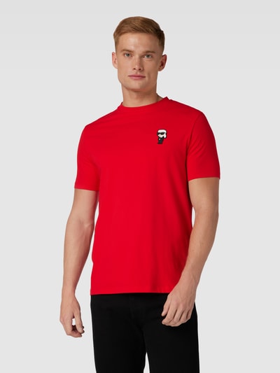 Karl Lagerfeld T-Shirt mit Motiv-Detail Rot 4