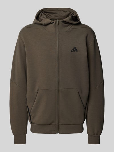 Adidas Training Sweatjacke mit Logo-Print Anthrazit 2