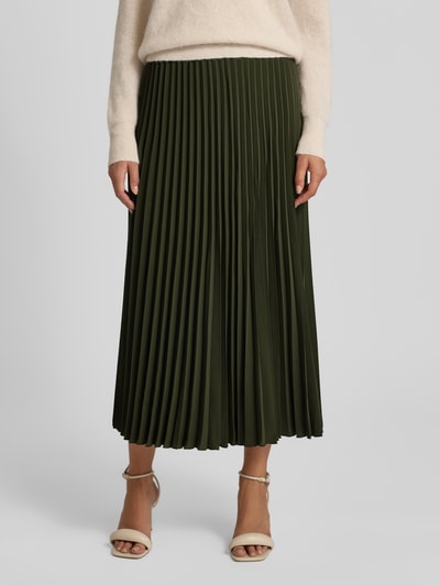 Gant Spódnica midi z plisami Ciemnozielony 4