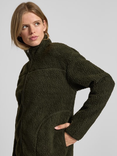 Pieces Regular Fit Jacke aus Teddyfell Modell 'SADIA' Khaki 3