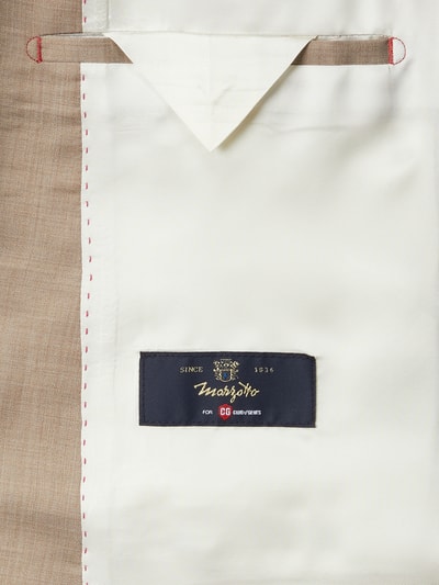 CG - Club of Gents Slim Fit 2-Knopf-Sakko aus Schurwolle YOUR OWN PARTY by CG – CLUB of GENTS Beige Melange 3
