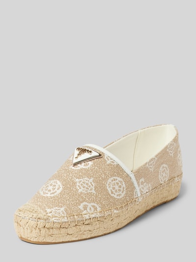 Guess Espadrilles mit Logo-Applikation Modell 'JOLANDON' Sand 1